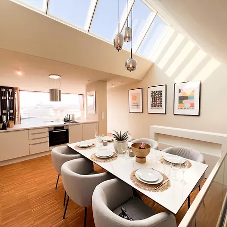 Penthouse Deluxe I Dachterrasse I Parkplatz Δρέσδη