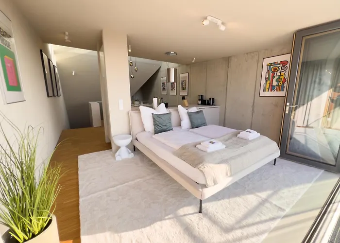 Penthouse Deluxe I Dachterrasse I Parkplatz Apartamento *