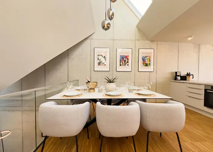 Penthouse Deluxe I Dachterrasse I Parkplatz Apartamento Dresde